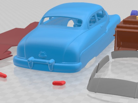 Mercury Coupe 1950 Printable Car 3D प्रिंट मॉडल