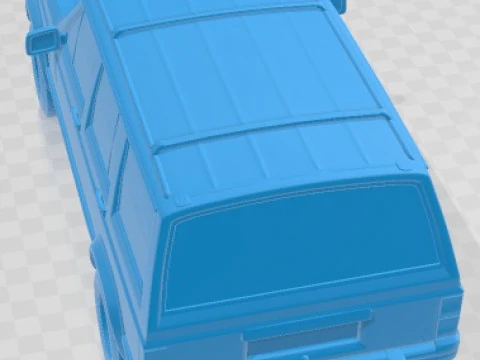Jeep Cherokee 1990 Printable Car 3D Print Model