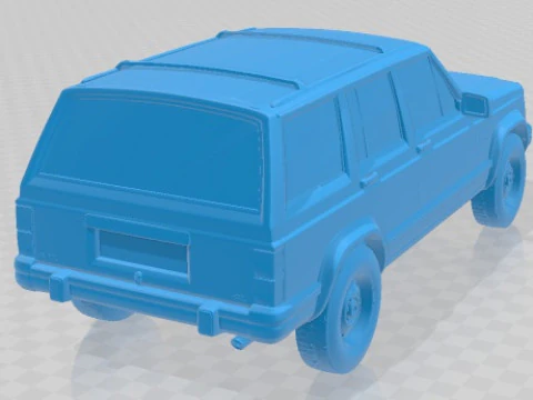 Jeep Cherokee 1990 Printable Car 3D Print Model