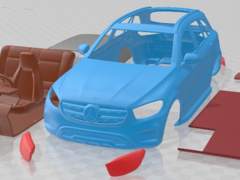 Mercedes Benz GLC 2020 Printable Car Modello di stampa 3D