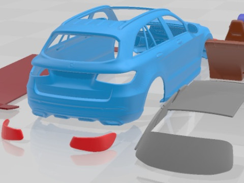 Mercedes Benz GLC 2020 Printable Car 3D printmodel