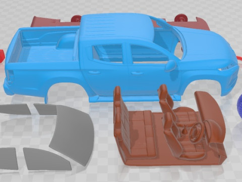 Mitsubishi L200 UK Spec Warior 2021 Printable Car 3D Druckmodell