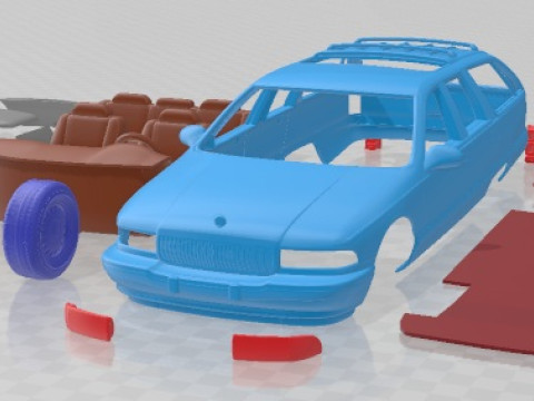 Buick Roadmaster 1996 V2 Printable Car Modello di stampa 3D