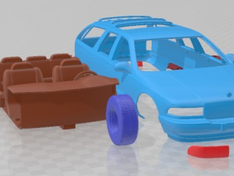 Buick Roadmaster 1996 V2 Yazdırılabilir Araba 3D Baskı Modeli