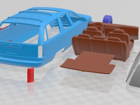 Buick Roadmaster 1996 V2 Yazdırılabilir Araba 3D Baskı Modeli