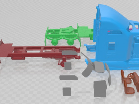 Kenworth T660 2015 可打印卡车 3D 打印模型