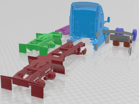 Kenworth T660 2015 可打印卡车 3D 打印模型