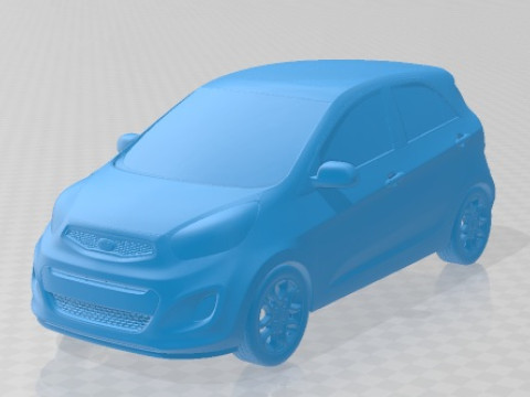 Kia Picanto 2012 Printable Car 3D Baskı Modeli