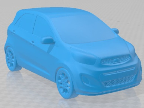 Kia Picanto 2012 Printable Car 3D Print Model