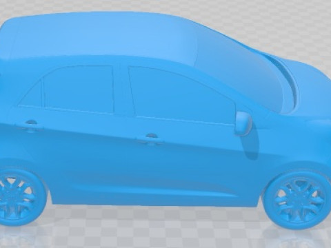 Kia Picanto 2012 Printable Car 3D Print Model