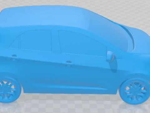 Kia Picanto 2012 Printable Car 3D Print Model