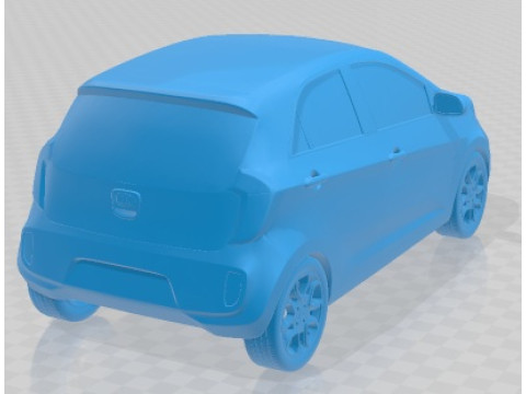 Kia Picanto 2012 Printable Car 3D Print Model