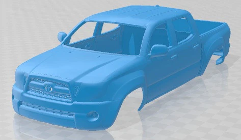 Toyota Tacoma Double Cab 2011 Printable Body Car 3D Print Model .c4d .max .obj .3ds .fbx .stl .blend