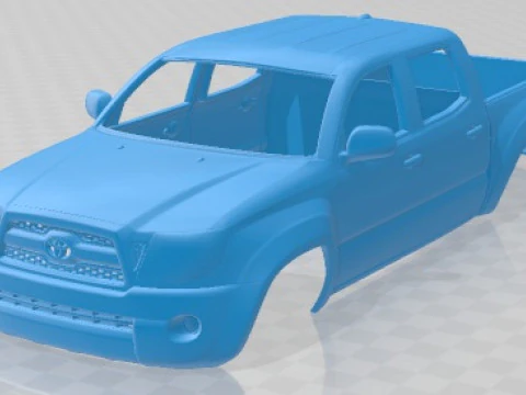 Toyota Tacoma Double Cab 2011 인쇄 가능한 차체 자동차 3D 프린트 모델