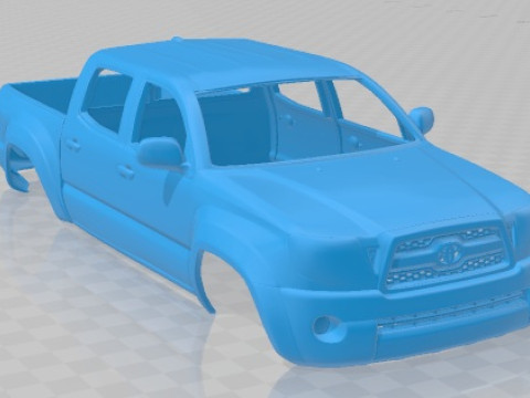 Toyota Tacoma Double Cab 2011 Printable Body Car 3D Print Model