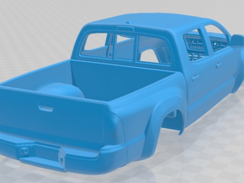 Toyota Tacoma Double Cab 2011 Printable Body Car 3D Print Model