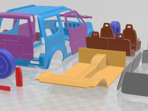Suzuki Jimny 2013 V2 Printable Car Modèles 3D en vedette