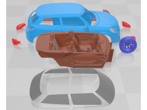 Mini Paceman John Cooper Works 2014 Printable Car 3D 打印模型