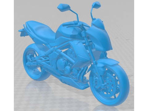 Kawasaki ER 6N 2009 Printable Motorbike Modelo de impresión 3D
