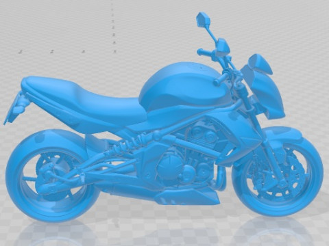 Kawasaki ER 6N 2009 Printable Motorbike Modelo de impresión 3D