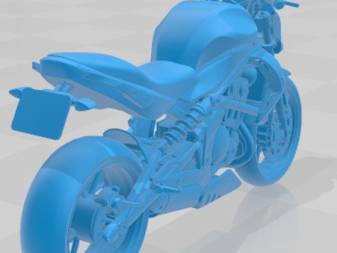 Kawasaki ER 6N 2009 Printable Motorbike Modelo de impresión 3D