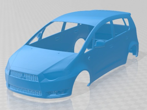 Mitsubishi Colt 5 Door 2009 Printable Body Car 3Dプリントモデル