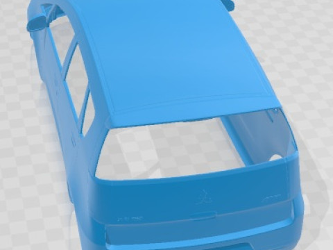 Mitsubishi Colt 5 Door 2009 Printable Body Car 3D Print Model
