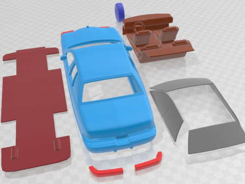 Buick Roadmaster Sedan 1991 Printable Car 3D Print Model