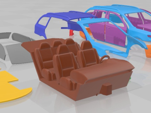 Skoda Octavia RS Combi 2010 Printable Car 3D 打印模型
