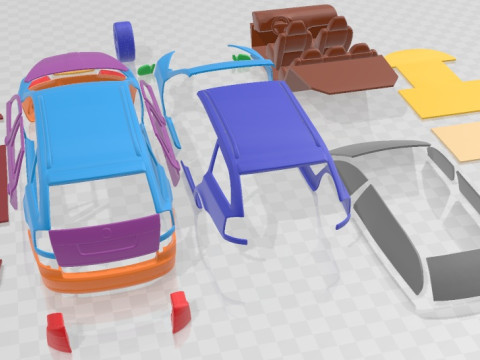 Skoda Octavia RS Combi 2010 Printable Car 3D 打印模型