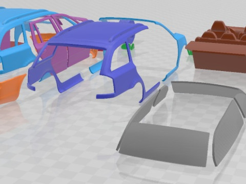 Skoda Octavia RS Combi 2010 Printable Car 3D 打印模型