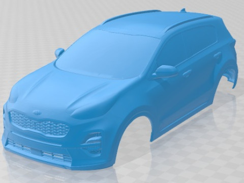 Kia Sportage GT line 2018 Printable Body Car Model do druku 3D