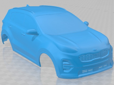Kia Sportage GT line 2018 Printable Body Car 3D 打印模型