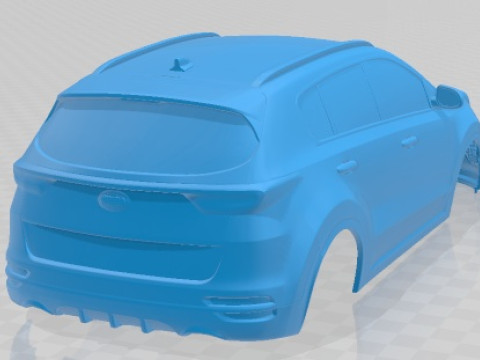 Kia Sportage GT line 2018 Printable Body Car 3D 打印模型