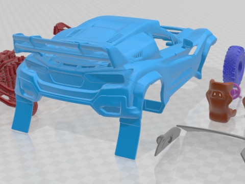 Subaru XTREK DAKAR Printable Car 3D Принт Модель