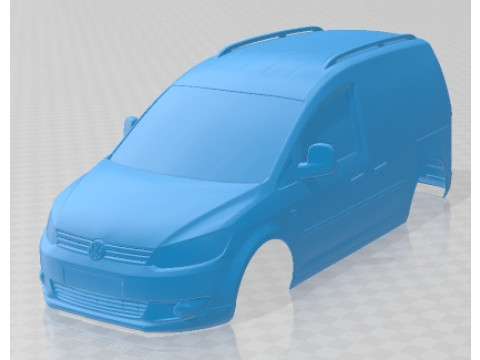 Volkswagen Cross Caddy Kasten 2013 Printable Body Car 3D Print Model