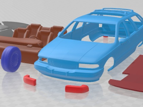 Buick Roadmaster Wagon 1991 Printable Car 3D प्रिंट मॉडल