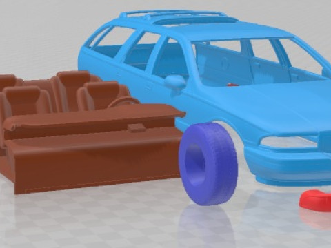 Buick Roadmaster Wagon 1991 Printable Car Modèles 3D en vedette