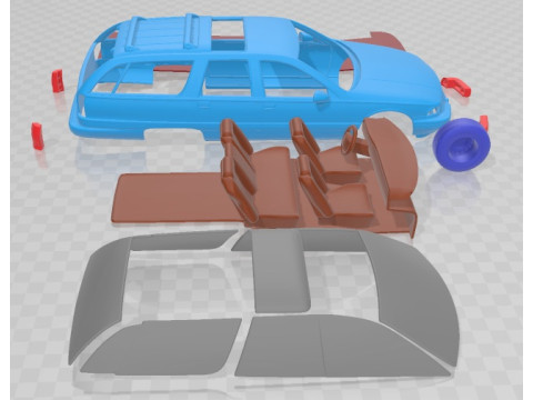 Buick Roadmaster Wagon 1991 Printable Car Modèles 3D en vedette