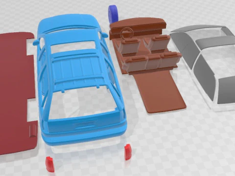 Buick Roadmaster Wagon 1991 Printable Car 3D Print Model