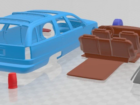 Buick Roadmaster Wagon 1991 Printable Car 3D Print Model