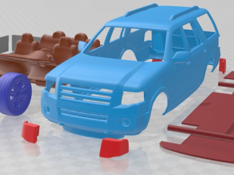 Expedition Limited 2007 Printable Car 3D प्रिंट मॉडल