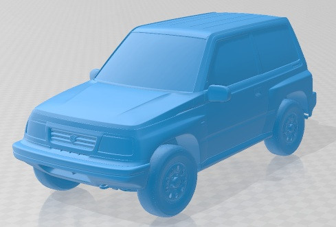 Suzuki Vitara 1989 Printable Car 3D Print Model .c4d .max .obj .3ds .fbx .stl .blend