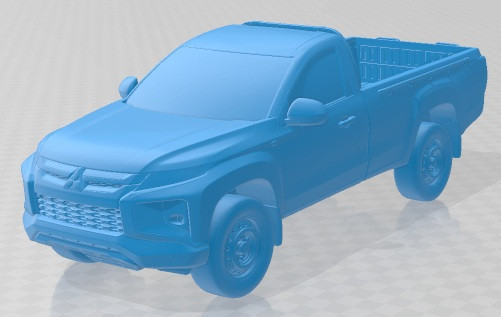 Mitsubishi L200 Regular Cab 2019 Printable Car Model Cetak 3D .c4d .max .obj .3ds .fbx .stl .blend