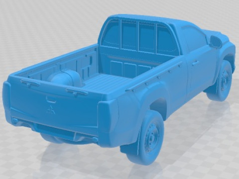 Mitsubishi L200 Regular Cab 2019 Printable Car Model Cetak 3D