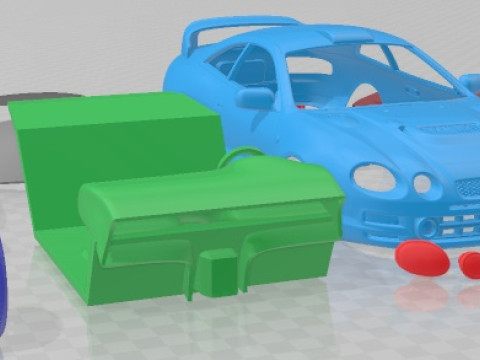 Toyota Celica GT Four Castrol Rally Printable Car 3D Baskı Modeli