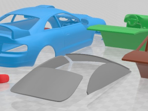 Toyota Celica GT Four Castrol Rally Printable Car 3D Baskı Modeli