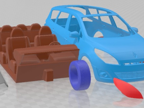 Renault Grand Scenic 2010 Printable Car 3D printmodel