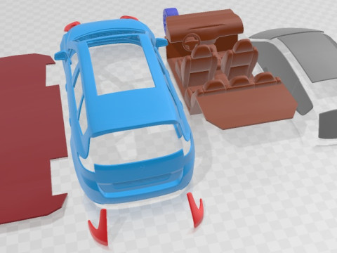 Renault Grand Scenic 2010 Printable Car 3D printmodel