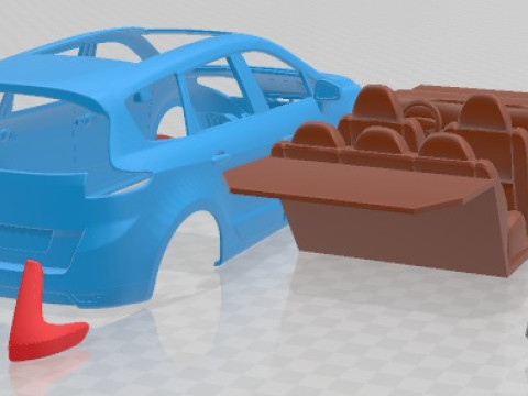 Renault Grand Scenic 2010 Printable Car 3D printmodel